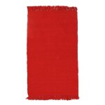 Tapis salon en coton rouge 50x80
