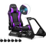 Simulateur de conduitesupport volantsupport volantsi�ge de simulation pour pc avec haut - parleursviolet ...