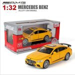 Simulation du modèle de voiture jouet mercedes - benz c63gt - jaune Simulation du modèle de voiture jouet mercedes - benz c63gt - jaune