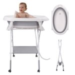 Sinbide baignoire bébé portable multifonctionnelle pliable table à langer pour nouveau - né table de ... Sinbide baignoire bébé portable multifonctionnelle pliable table à langer pour nouveau - né table de ...