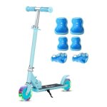 Sinbide trottinette scooter enfant ados patinette fille garon pliable hauteur rglable freinage  pied ...