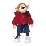 Singe en peluche sigikid pour apprendre � shabiller - sigikid - mixte - 43 cm - int�rieur - plush