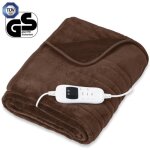 Sinnlein� couverture chauffante 200x180cm marron couverture �lectrique avec arr�t automatique 9 niveaux ...