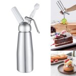 Siphon  chantilly - professionnel - 05l - acier inoxydable - 3 douilles - usage domestique