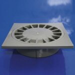 Siphon dévacuation - pvc - t - 88 - 15x15 cm - avec grille - intérieur Siphon dévacuation - pvc - t - 88 - 15x15 cm - avec grille - intérieur