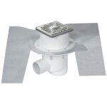 Siphon pour douche carrelée 100x100mm horizontale - nicoll - haut - débit - anti - odeur - visitable Siphon pour douche carrelée 100x100mm horizontale - nicoll - haut - débit - anti - odeur - visitable