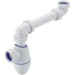 Siphon easyphon lavabo d�port� - nicoll - pvc - diam�tre 32mm - blanc - r�glable en hauteur