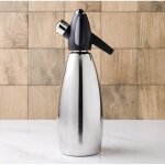 Siphon � eau de seltz en acier inoxydable et plastique - 1 litre