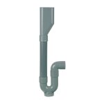 Siphon pvc double entrée neptune - sortie horizontale - diamètre 40mm Siphon pvc double entrée neptune - sortie horizontale - diamètre 40mm