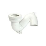 Siphon si�ge � la turque - nicoll - o 100 - pvc - blanc - sortie verticale