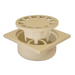 Siphon de sol en polypropyl�ne - 150x150 mm - r�sistant aux chocs - r�sistant � leau et au gel - anti ...