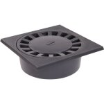 Siphon de sol - valentin - sc891 - 25x25 cm - gris foncé - pvc Siphon de sol - valentin - sc891 - 25x25 cm - gris foncé - pvc