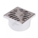 Siphonnette - nicoll - doc - grille inox - diamtre 50mm - sortie verticale