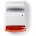 Sirne de scurit factice nedis - ip44 - blanc et orange