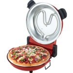 Sirge osolemio four  pizza - 1200 w pizza lectrique - 400c - rouge - diamtre 30 cm - pierre rfractaire ...