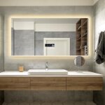Sirhona miroir de salle de bain 120 x 60 cm Éclairage led miroir avec anti - buée tactile et température ... Sirhona miroir de salle de bain 120 x 60 cm Éclairage led miroir avec anti - buée tactile et température ...