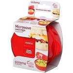 Cuiseur à oeufs micro - ondes - sistema - si1117 - rouge - plastique - vanne de vapeur Cuiseur à oeufs micro - ondes - sistema - si1117 - rouge - plastique - vanne de vapeur