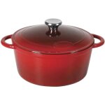 Sitram - 711069 cocotte fonte émaillée ronde 5l rouge intérieur noir induction Sitram - 711069 cocotte fonte émaillée ronde 5l rouge intérieur noir induction