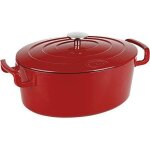 Sitram 711088 cocotte ovale fonte rouge / noir 65 l