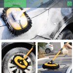 Sjlerst brosse de lavage de voiture t�lescopique poign�e longue �ponge chenille absorption deau douce ...