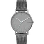 Montre - bracelet pour hommes skagen signatur skw6354 - acier inoxydable - quartz - gris