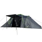 Tente familiale dme - skandika daytona xxl - 6 personnes - 570 x 390 cm - 3 cabines de couchage