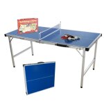 Skandika table de tennis de table enfants pliable raquettes balles filet + coffret de jeux classiques ...