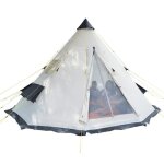 Tente tipi camping 10 personnes - tipi goathi 550 protect - impermable sol cousu 4000 mm festival glamping ...