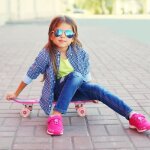 Skateboard complet kedia - rose - pour enfants adolescents et adultes - 4 roues - 61 * 18 * 12cm