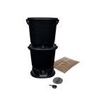 Skaza 101853 bokashi poubelle composteur essential 15. 3l - inclut 1 kg dactivateur + base - gris Skaza 101853 bokashi poubelle composteur essential 15. 3l - inclut 1 kg dactivateur + base - gris