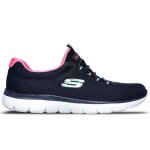 Chaussure de fitness pour femme skechers summits 12980 - nvhp - bleu - running sur route