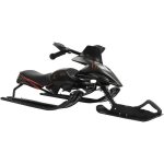 Skibob - velo ski - luge de ski pour enfant - avec frein et corde de traction - jusqu 80 kg - noir