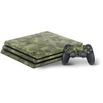 Skin console et manettes ps4 pro - camouflage - protection contre les rayures - vert - accessoire de ...