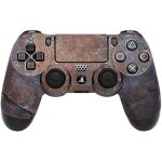 Skin pour manette ps4 - pyramide - mod�le 97308 - couleur m�tallique - design unique en m�tal rouill� ...