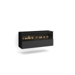 Chemine lectrique led 102x45x35cm 1 ouverture 1 porte suspendu mural noirs rf2322