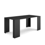 Skraut home - table console extensible - 180 - pour 8 personnes - noirs