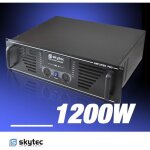 Skytec sky - 600b - amplificateur professionnel 2x 600 watts noir rack 19? - noir