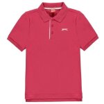 Slazenger polo garcon enfant couleur rose fonc - rouge