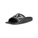 Sliders homme ea7 - noir - logo sur les bretelles et la base - taille 41 eu