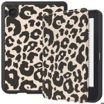 Slim soft sleepcover kobo clara 2e / tolino shine 4 leopard imoshion