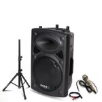 Slk15a - bt 800w enceinte + micro + pied + c�ble pc
