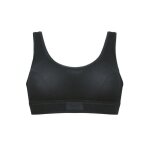 Sloggi - double comfort sporty cotton top bra - noir - femme - formant doux et invisible sous les v�tements ...