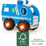 Small foot - voiture de police en bois de la marque enfants � partir de 18 mois certifi�e 100% fsc convient ...