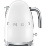 Bouilloire - smeg - klf03wheu - 17 l - 2400w - acier inox vernis - blanc