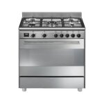 Piano de cuisson smeg bg91ctx2 - chaleur tournante - nettoyage catalyse - 5 foyers gaz - scurit thermocouple ...
