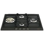 Cuisini�re � gaz - smeg - sr764ao - int�gr� - 4 br�leurs - anthracite - 1050w � 2200w