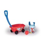 Smoby - chariot de plage garni spidey - fabriqu� en france - pour enfants � partir de 18 mois - bleu