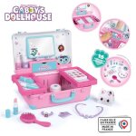 Smoby - gabby et la maison magique - valise beaut facile  transporter - 13 accessoires inclus : coiffure ...