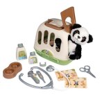 Smoby - mallette v�t�rinaire - 1 peluche panda et de nombreux accessoires - produit 2 en 1 : cage de ...
