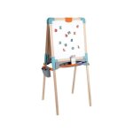 Smoby - tableau en bois double face - ardoise craie et blanche magntique - pliable et hauteur ajustable ...